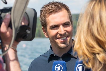 Jessy Wellmer und Philipp Lahm in 