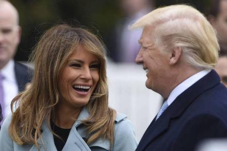 Melania und Donald Trump strahlen an Ostern um die Wette