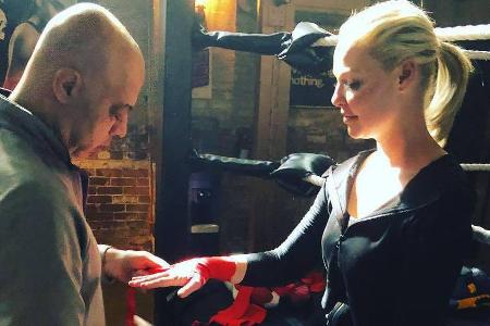 Katherine Heigl bei den Dreharbeiten zu 