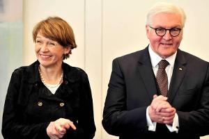 Elke Büdenbender und Bundespräsident Frank-Walter Steinmeier bei einem gemeinsamen Auftritt