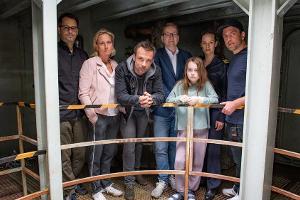 v.l.: Nico Grein, Barbara Thielen, Lucas Gregorowicz, Achim Strack, Annalee Ranft, Picco Von Groote, Alexander Dierbach