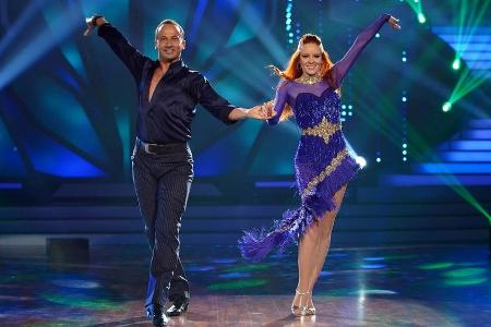 Barbara Meier und Sergiu Luca beim Cha Cha Cha