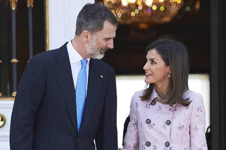 Königin Letizia von Spanien an der Seite ihres Ehemannes, König Felipe VI.