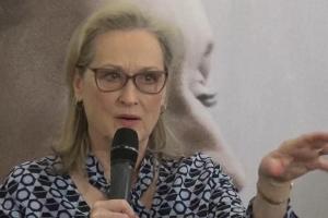 Meryl Streep hat in Paris über ihre Rolle in "Die Verlegerin" gesprochen