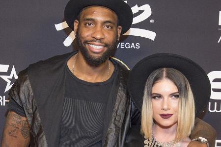 Sängerin Leah LaBelle und der ehemalige NBA-Spieler Rasual Butler bei einem Auftritt in Las Vegas