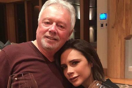 Victoria Beckham mit ihrem Vater Anthony Adams