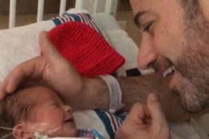 Jimmy Kimmel mit seinem neugeborenen Sohn Billy