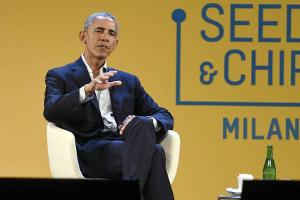 Barack Obama auf der Lebensmittel-Konferenz "Seeds&Chips"