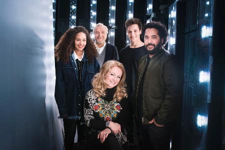 Das ist die deutsche Jury: Joy Denalane, Andreas Herbig, Nicole, Wincent Weiss und Adel Tawil (v.l.)