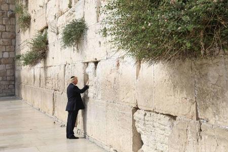 Donald Trump besuchte als erster US-Präsident die Klagemauer in Israel