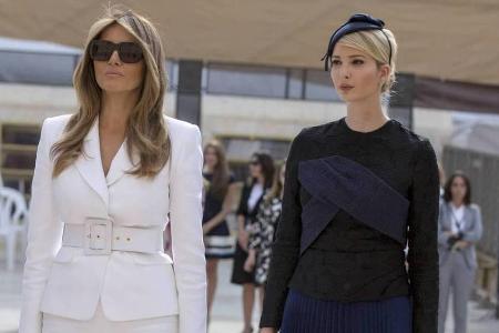Auch Ivanka Trumps (r.) Stiefmutter Melania zeigte sich für den Auslandsbesuch in der Öffentlichkeit