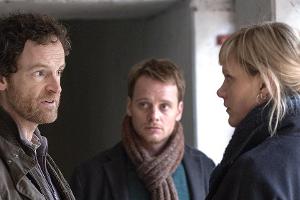 "Tatort: Kollaps": Kommissar Peter Faber (Jörg Hartmann, l.), Daniel Kossik (Stefan Konarske) und Martina Bönisch (Anna Schudt)
