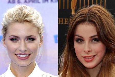 Lena Gercke (l.) und Lena Meyer-Landrut duellieren sich bei 