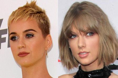 Katy Perry (links) sprach erstmals über den Streit mit Taylor Swift
