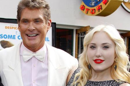 David Hasselhoff und seine beiden Töchter Taylor-Ann (l.) und Hayley