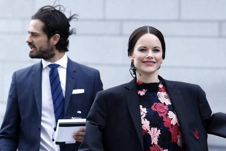 Windig und kalt in Stockholm - Prinzessin Sofia ist trotzdem bester Dinge