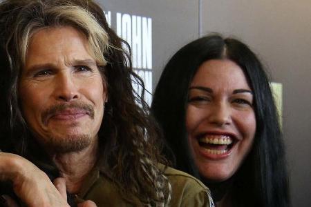 Steven Tyler mit seiner Tochter Mia Tyler bei einer Veranstaltung in New York