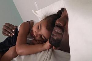 Kanye West und seine Tochter North schlafen am Vatertag erst einmal aus