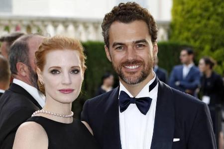 Haben allen Grund zum Strahlen: Jessica Chastain und Gian Luca Passi de Preposulo