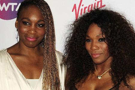 Freuen sich auf das neue Familienmitglied: Venus Williams (l.) und ihre Schwester Serena Williams