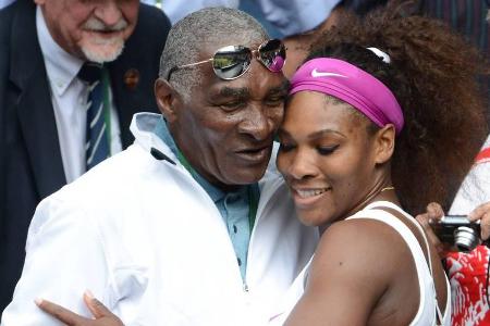 Serena Williams mit ihrem Vater Richard