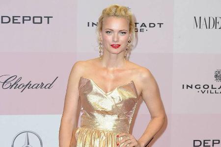 Sie funkelte im Blitzlicht: Model Franziska Knuppe