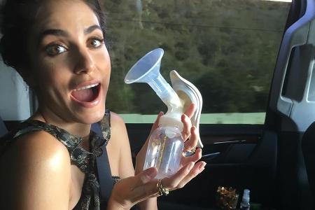 Mit Milchpumpe und Abendkleid: Schauspielerin Nikki Reed unterwegs in Los Angeles