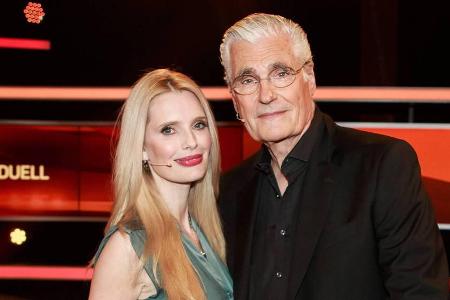 Mirja und Sky du Mont bei einem TV-Auftritt im März 2016 - damals noch als Paar