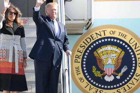 Melania und Donald Trump touren zehn Tage durch Asien