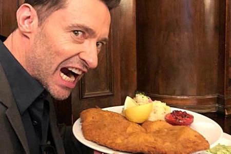 In Berlin hatte Hugh Jackman Lust auf ein Schnitzel mit Kartoffelsalat