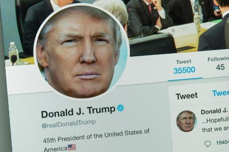 Für kurze Zeit war Trump auf Twitter zum Schweigen verurteilt