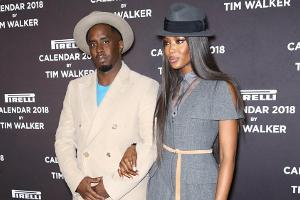 Sean Combs und Naomi Campbell bei der Vorstellung des Pirelli-Kalenders 2018 in New York
