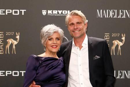 Birgit Schrowange und Frank Spothelfer auf dem roten Teppich der Bambi-Verleihung