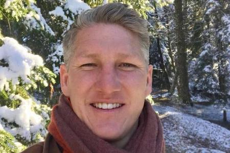 Bastian Schweinsteiger hat den ersten Schnee gefunden