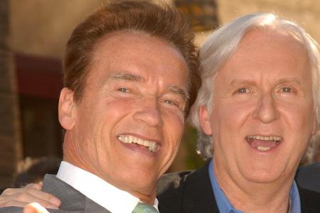 James Cameron und sein Star Arnold Schwarzenegger sind im echten Leben miteinander befreundet