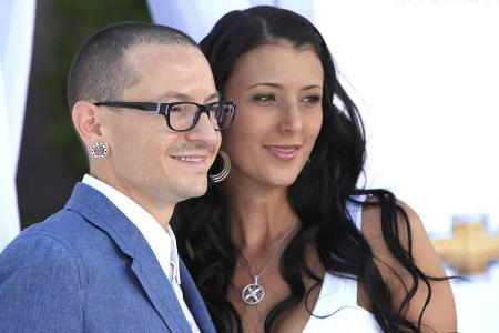 Chester Bennington und seine Frau Talinda im Jahr 2012