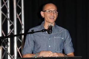 Chester Bennington bei einem Auftritt in Los Angeles