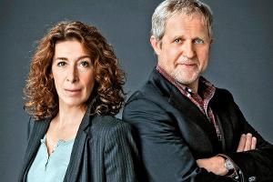 Adele Neuhaus und Harald Krassnitzer ermitteln als "Tatort"-Duo Moritz Eisner und Bibi Fellner