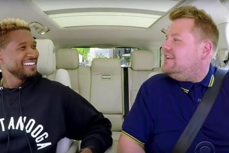 Usher war bei James Cordens 