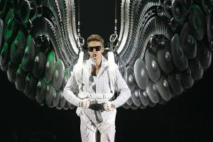 Dieses Bild gibt es erstmal nicht mehr zu sehen: Justin Bieber auf der Bühne