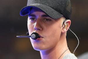 Justin Bieber während eines Auftritts in New York