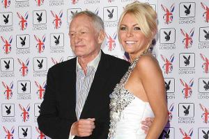 Hugh Hefner und Crystal Harris bei Eröffnung des Playboy-Clubs in London 2011