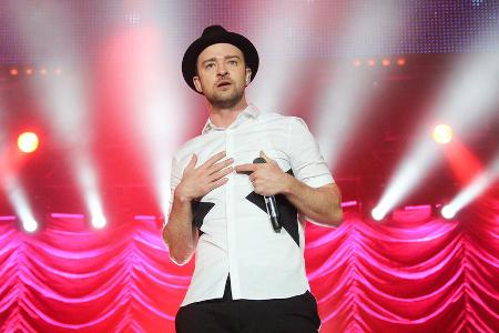 Justin Timberlake bei seinem Auftritt bei Rock in Rio 2015