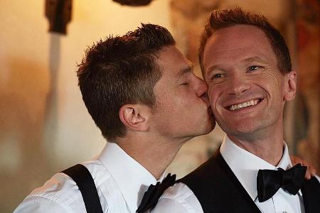 Sie schweben gemeinsam auf Wolke sieben: Neil Patrick Harris mit Ehemann David