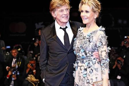 Robert Redford und Jane Fonda glänzen in Venedig
