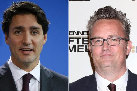Justin Trudeau (l.) und Matthew Perry sind alte Bekannte