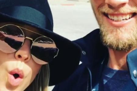 Kaley Cuoco war mit ihrem Freund in Nebraska