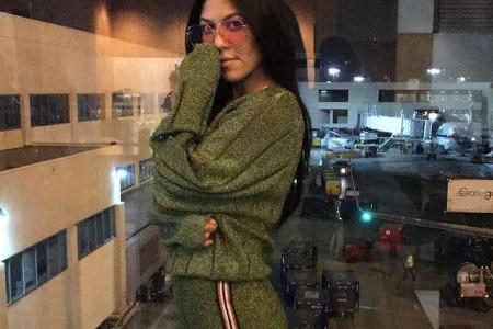 Selbst im Jogging-Dress macht Kourtney Kardashian eine gute Figur