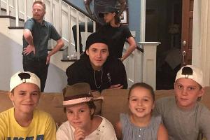 Familie Beckham hat Spaß am Set von "Modern Family"
