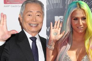 Dynamisches Duo: Schauspieler George Takei und Sängerin Kesha